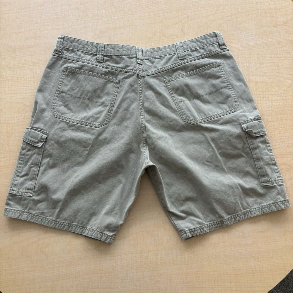 Wrangler Authentics Mens Size 42 Cargo Shorts Beige 100% Cotton ZM6LSBH - Picture 8 of 14